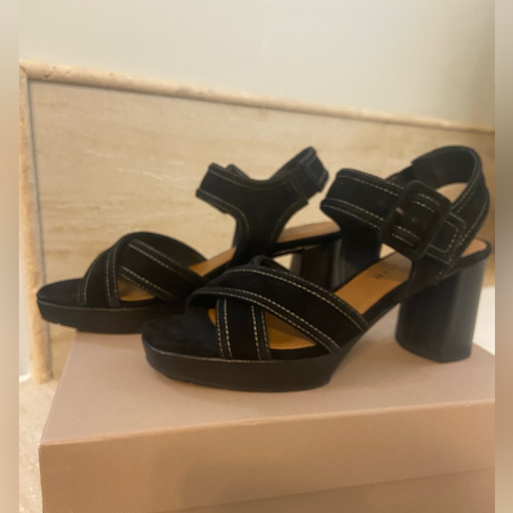 Donald J. Pliner Black Strappy Sandals
